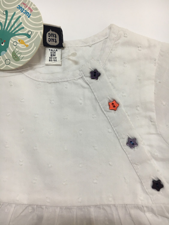 خرید پیراهن اورجینال دخترانه tuc tuc دکمه ستاره ای