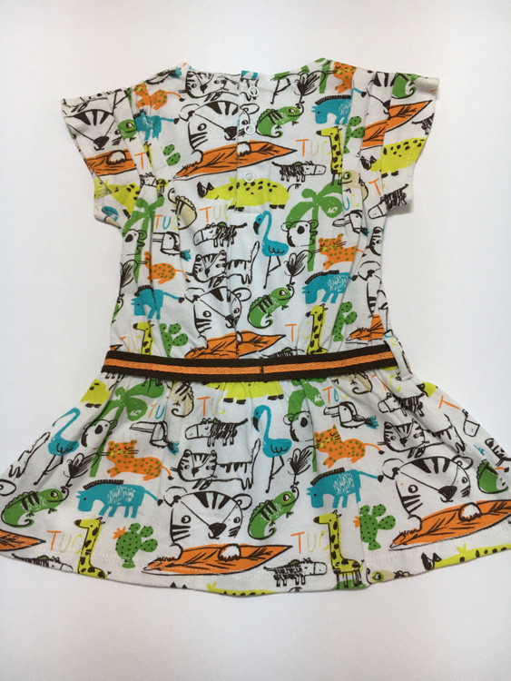 پیراهن دخترانه برند توک توک طرح jungle