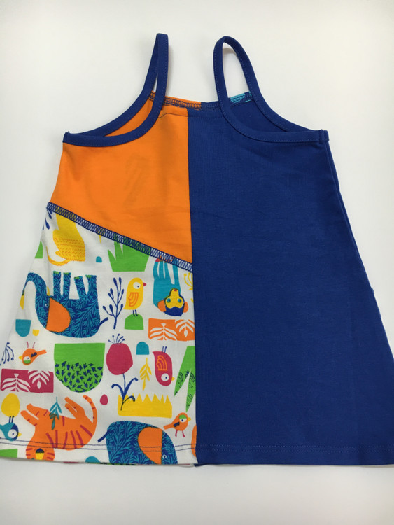 پیراهن دخترانه بند در سرشانه برند spain