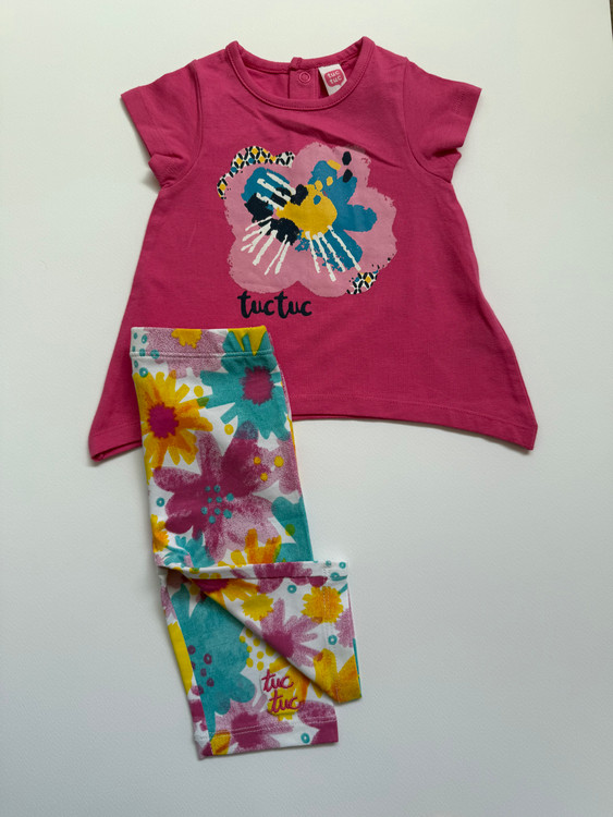 ست تیشرت شلوارک دخترانه برند توک توک اسپانیا