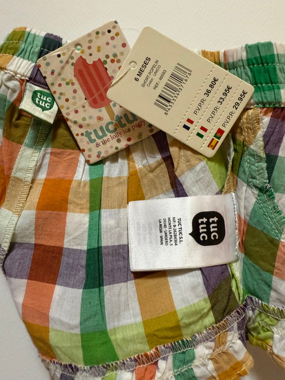 شورتک دخترانه اصل با لگو tuc tuc