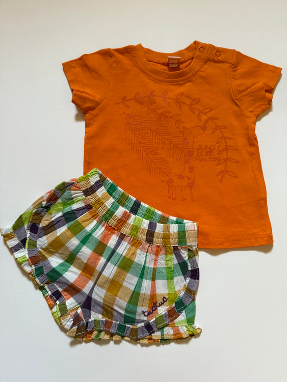 ست تیشرت شورتک دخترانه برند tuc tuc اسپانیا