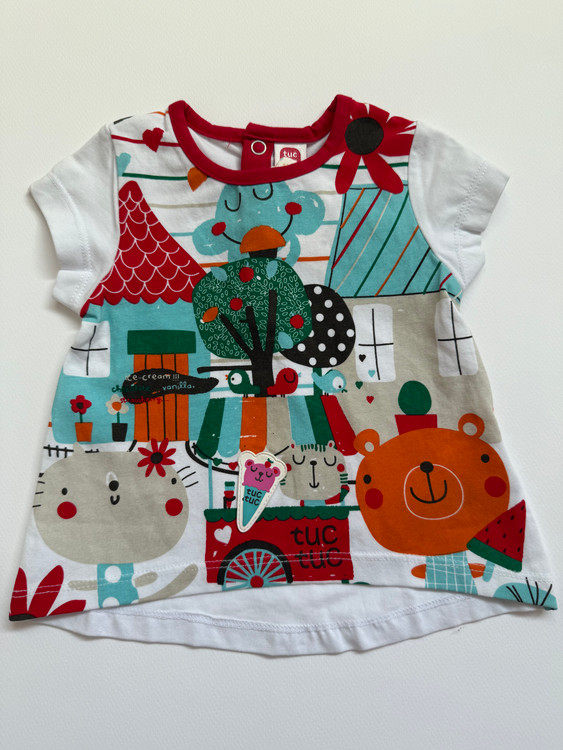 تیشرت دخترانه اسپانیایی جنس cotton