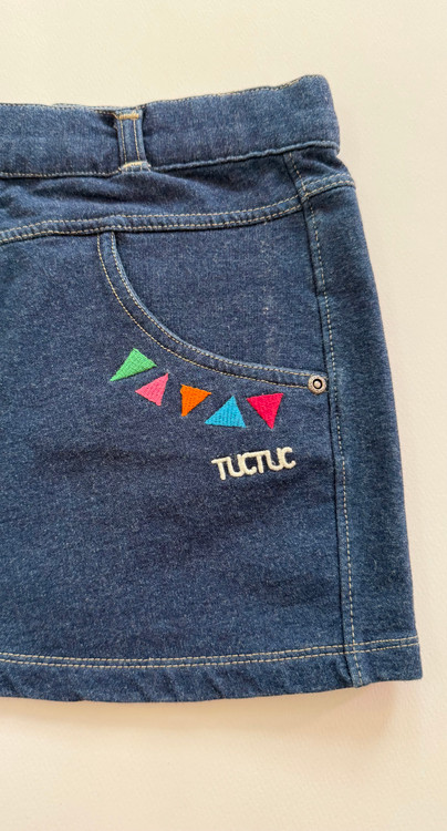 دامن جین اورجینال توک توک دارای دو جیب در جلو