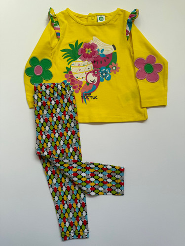 ست تیشرت شلوار اورجینال دخترانه برند tuc tuc