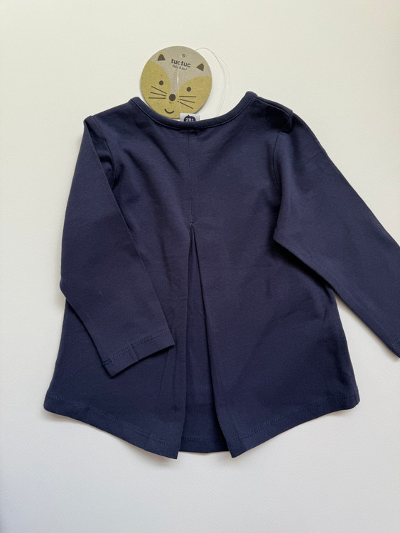 تیشرت دخترانه اسپانیایی پشت پیلی خور قواره دار