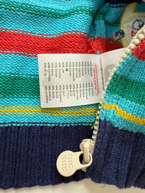 سویشرت نوزادی پسرانه برند توک توک اسپانیا جنس cotton