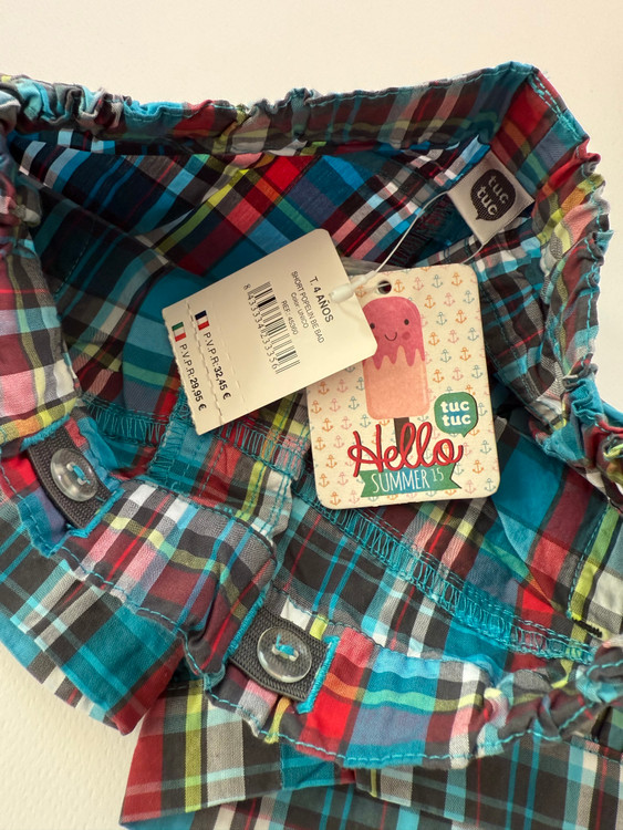 شورتک دخترانه origin اسپانیایی کمر قابل تنظیم